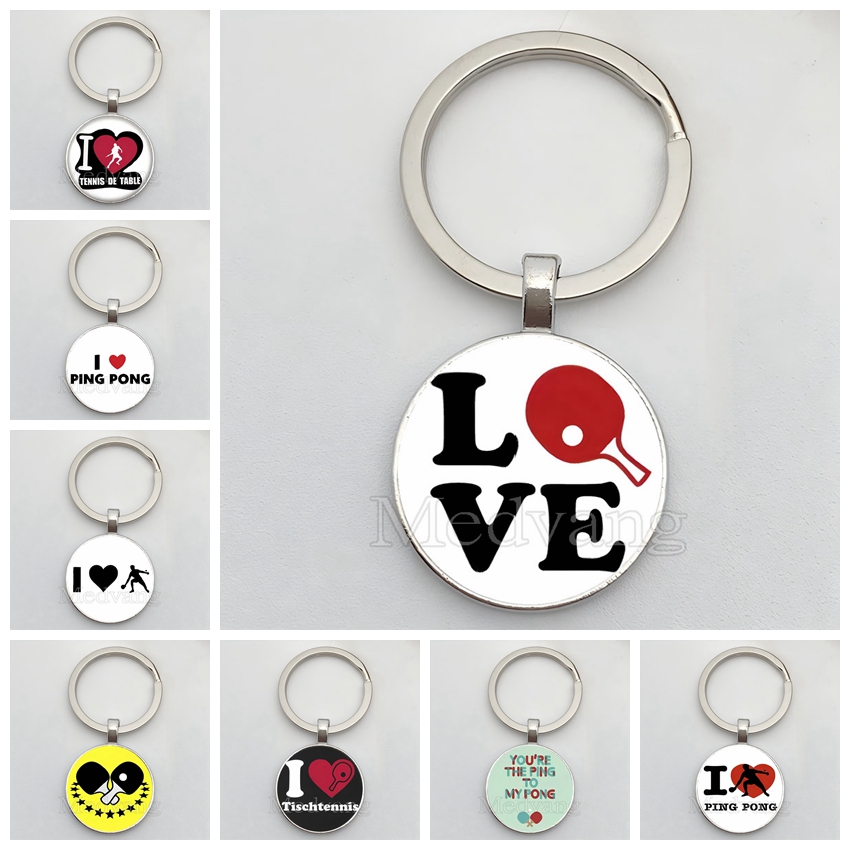 Table Tennis Keychain - Ping Pong Keychain Table Tennis Athlete