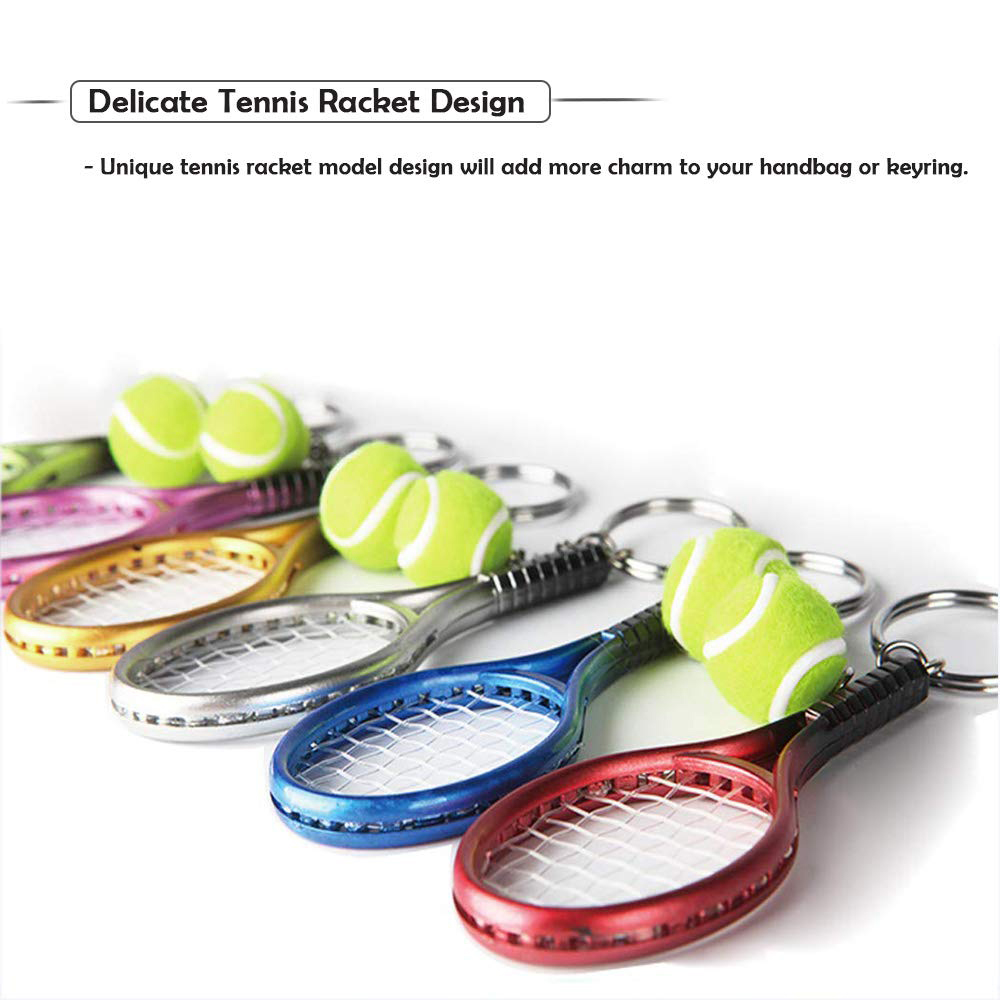 6Pcs Tennis Table Tennis Ping  - огляд і ціна Table Tennis Keychain