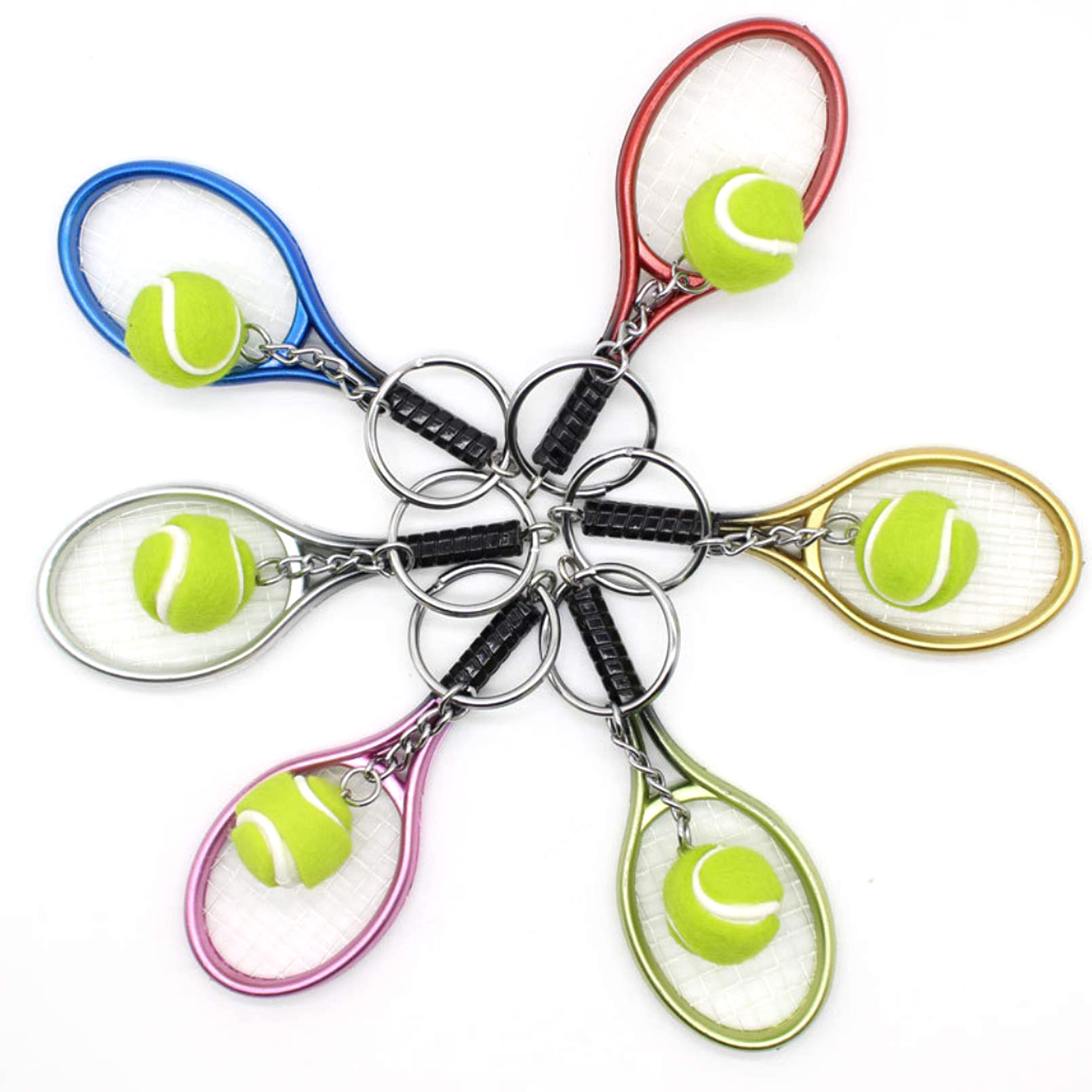 6Pcs Tennis Table Tennis Ping  - огляд і ціна Table Tennis Keychain