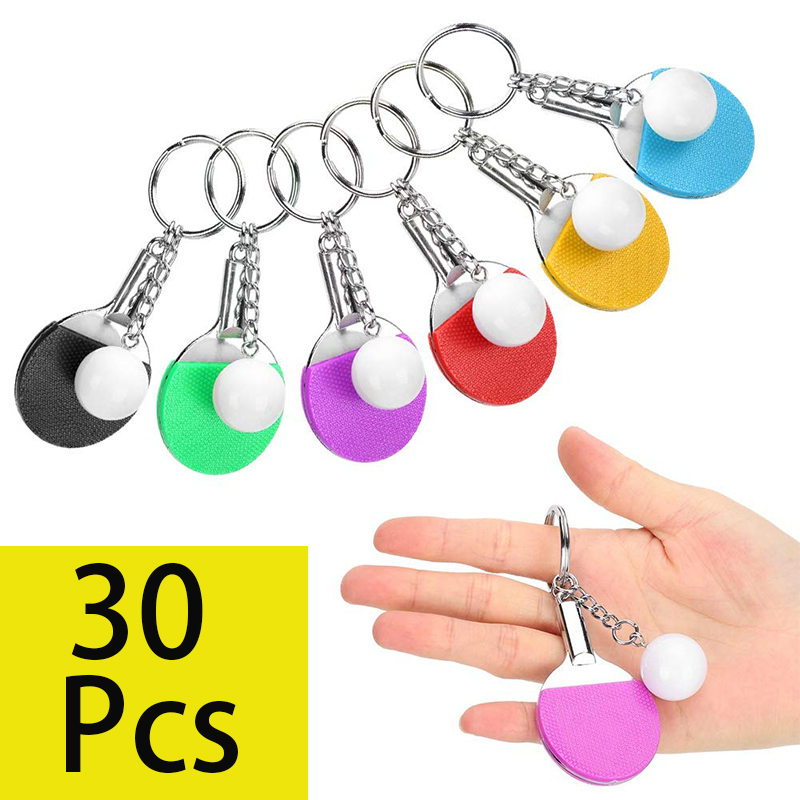 30Pcs Mini Table Tennis Racket - огляд і ціна Table Tennis Keychain