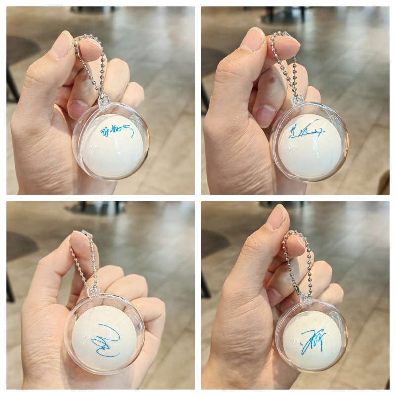 Mini Table Tennis Ball Signatu - огляд і ціна Table Tennis Keychain